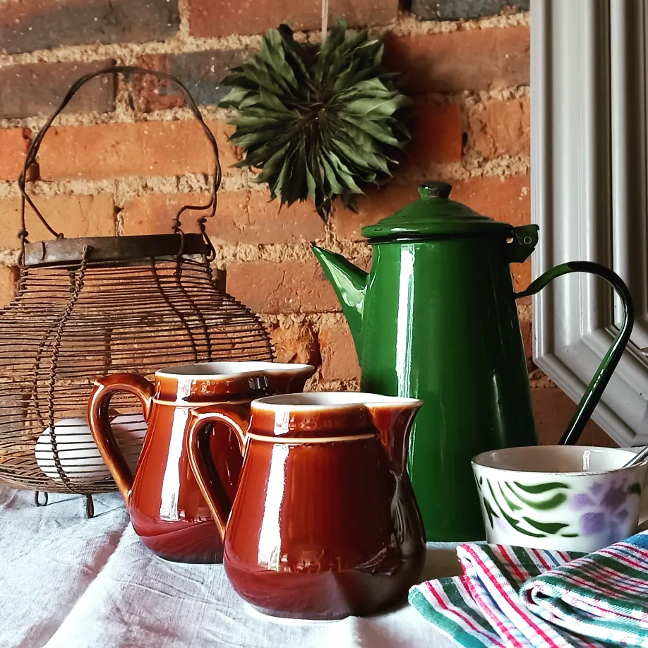 2 Pots à Lait/crémiers De Bistrot Thé, Café Ou Petit Cacao 1 2 Pots à Lait/crémiers De Bistrot Thé, Café Ou Petit Cacao