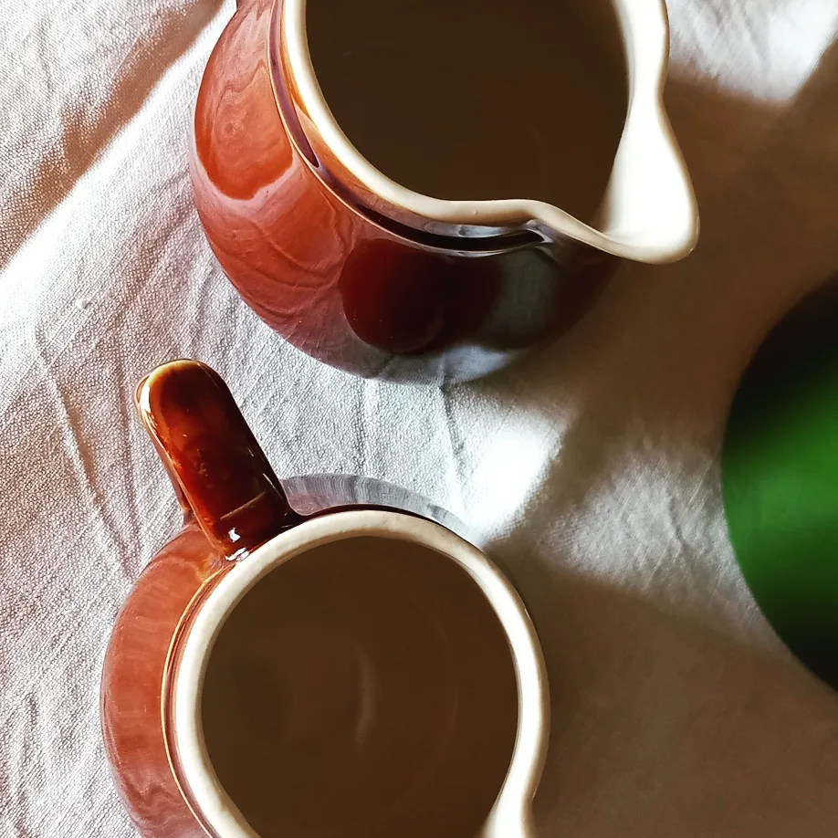 2 Pots à Lait/crémiers De Bistrot Thé, Café Ou Petit Cacao 3 2 Pots à Lait/crémiers De Bistrot Thé, Café Ou Petit Cacao – Image 3