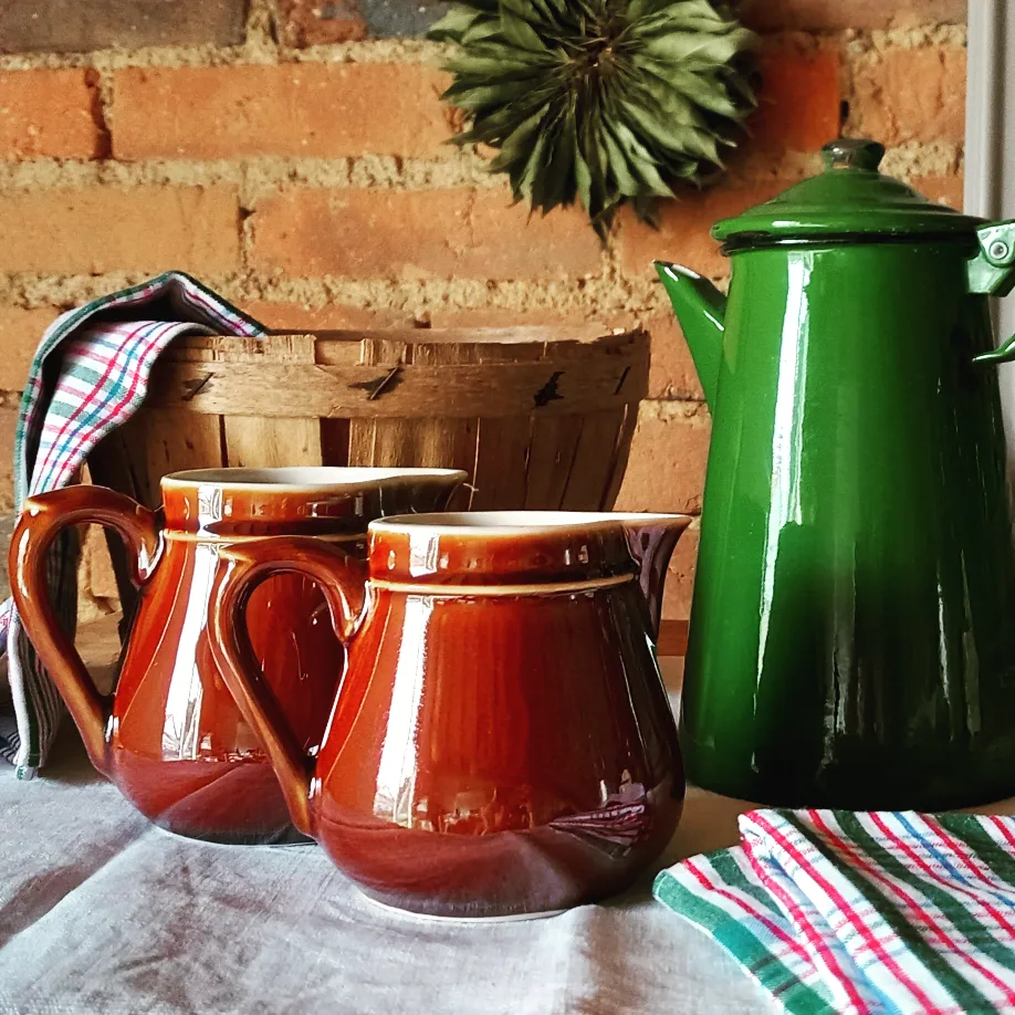 2 Pots à Lait/crémiers De Bistrot Thé, Café Ou Petit Cacao 5 2 Pots à Lait/crémiers De Bistrot Thé, Café Ou Petit Cacao – Image 5
