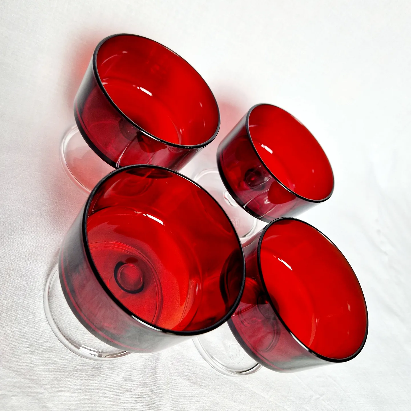 Coupe De Champagne, Couleur Rouge Rubis BP Verres 7 Coupe De Champagne, Couleur Rouge Rubis BP Verres – Image 7
