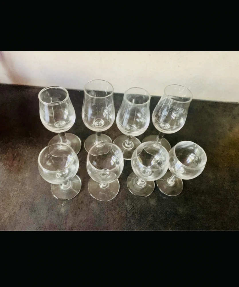 Lot 8 Verres Digestifs Verres 3 Lot 8 Verres Digestifs Verres – Image 3
