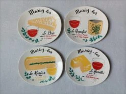 Lot De 4 Assiettes Salins France Assiettes