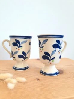 Tasses En Céramique Vintage Thé, Café Ou Petit Cacao