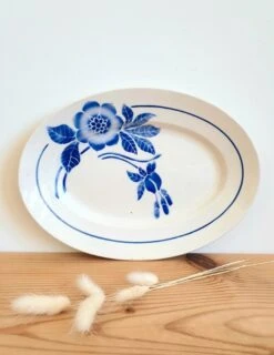 Plat Ovale En Céramique Vintage Plats, Saladiers Et Coupelles