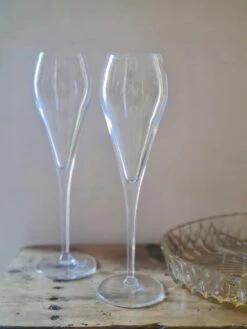 Duo De Flûtes Cristal Luigi Bormioli Verres