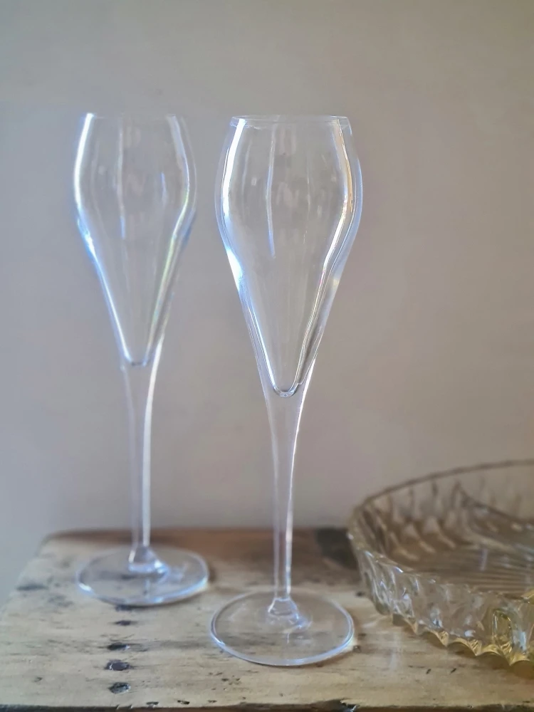 Duo De Flûtes Cristal Luigi Bormioli Verres 1 Duo De Flûtes Cristal Luigi Bormioli Verres