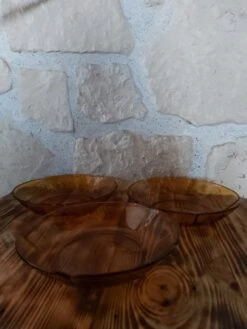 Trio D'assiettes Creuses Duralex Orange Assiettes