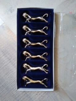 Coffret 6 Reposes Couteaux Cheval Silver Couverts