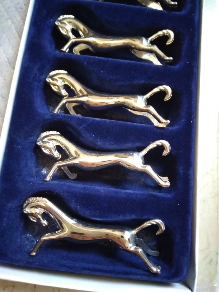 Coffret 6 Reposes Couteaux Cheval Silver Couverts 2 Coffret 6 Reposes Couteaux Cheval Silver Couverts – Image 2