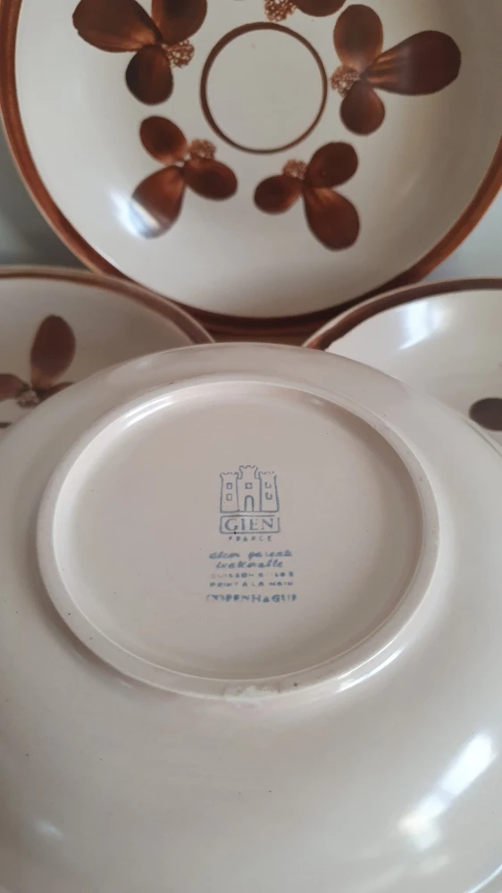 Assiettes Gien Assiettes 3 Assiettes Gien Assiettes – Image 3