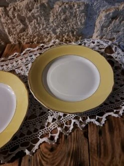 Duo D'assiettes Plates FB Fenal Badonviller Liseré Jaune Doré Assiettes -Cuisine Fournitures Soldes Boutique 1000x1000 20240130 100025 ik3xa 2136361897