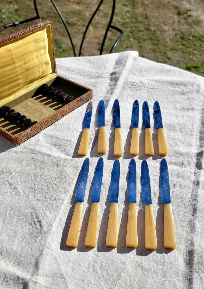 Set De 12 Couteaux Inox Armada Boîte Vintage Couverts 1 Set De 12 Couteaux Inox Armada Boîte Vintage Couverts