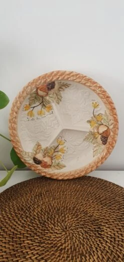 Plats à Compartiments En Barbotine Plats, Saladiers Et Coupelles