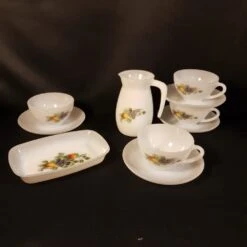 Service Petits Déjeuner Arcopal Fruits De France Thé, Café Ou Petit Cacao