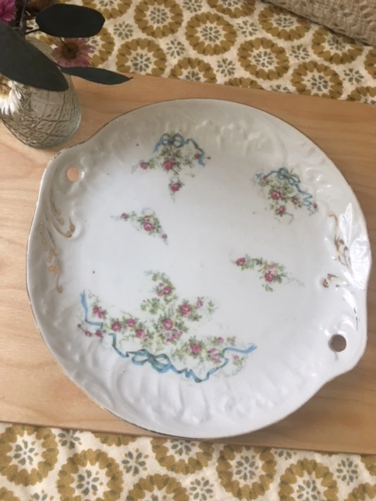 Assiettes Et Plat à Dessert En Porcelaine Assiettes 3 Assiettes Et Plat à Dessert En Porcelaine Assiettes – Image 3