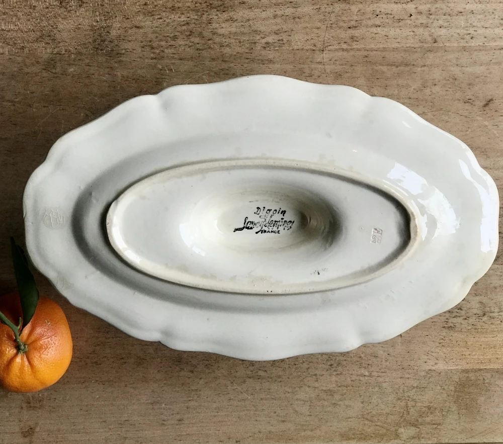 Saucière Ancienne Ivoire Digoin Sarreguemines Plats, Saladiers Et Coupelles 4 Saucière Ancienne Ivoire Digoin Sarreguemines Plats, Saladiers Et Coupelles – Image 4