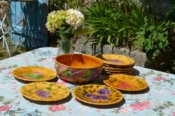 Service à Dessert En Barbotine Assiettes