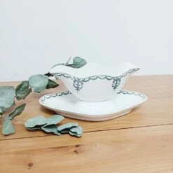 Saucière Terre De Fer Moulin Des Loups Et Hamage Plats, Saladiers Et Coupelles