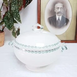 Soupière Terre De Fer Sarreguemines U&C, Nobilis Plats, Saladiers Et Coupelles