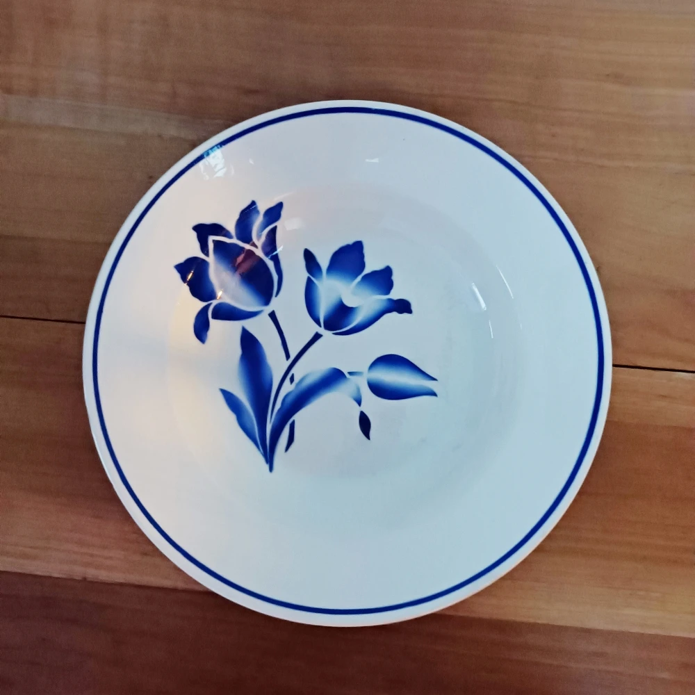 Plat Creux Badonviller, Brétigny, Fleurs Bleues Plats, Saladiers Et Coupelles 1 Plat Creux Badonviller, Brétigny, Fleurs Bleues Plats, Saladiers Et Coupelles