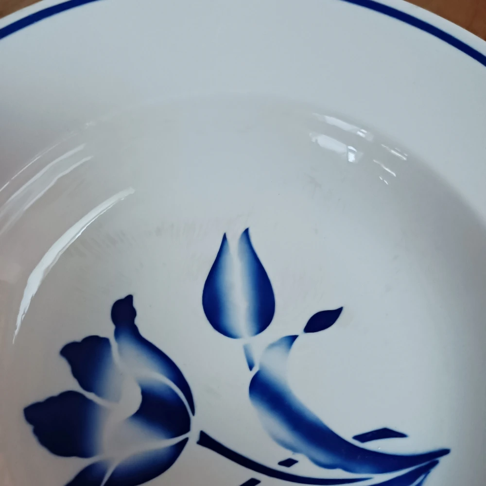 Plat Creux Badonviller, Brétigny, Fleurs Bleues Plats, Saladiers Et Coupelles 3 Plat Creux Badonviller, Brétigny, Fleurs Bleues Plats, Saladiers Et Coupelles – Image 3