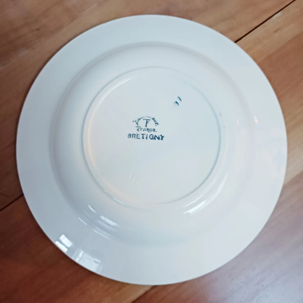 Plat Creux Badonviller, Brétigny, Fleurs Bleues Plats, Saladiers Et Coupelles 5 Plat Creux Badonviller, Brétigny, Fleurs Bleues Plats, Saladiers Et Coupelles – Image 5