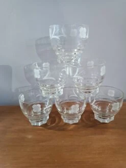 6 Petits Verres Sérigraphiés Verres