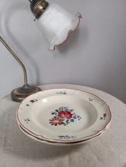 2 Assiettes Creuses Fleuries, Villeroy Et Boch Mettlach, Sarre 1950 Assiettes -Cuisine Fournitures Soldes Boutique 1000x1000 img 20240206 150447 37npq 1459233886