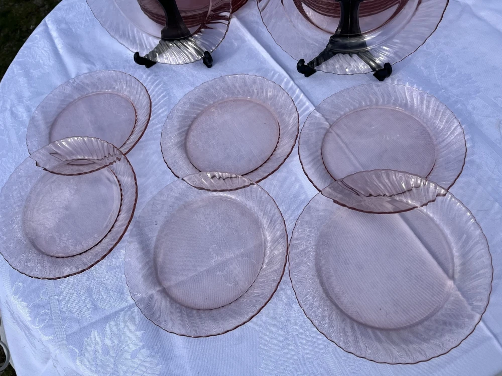 Lot De 3 X 6 Assiettes, Plates, Creuses Et Dessert Arcoroc Modèle Rosaline Assiettes 3 Lot De 3 X 6 Assiettes, Plates, Creuses Et Dessert Arcoroc Modèle Rosaline Assiettes – Image 3