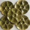 Lot De 5 Assiettes à Coquillages GIEN En Faïence Majolique Verte Assiettes