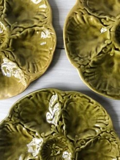 Lot De 5 Assiettes à Coquillages GIEN En Faïence Majolique Verte Assiettes -Cuisine Fournitures Soldes Boutique 1000x1000 img 3328 qbcih 741389497