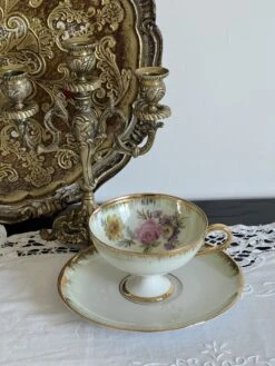 Tasse Et Soucoupe à Café En Porcelaine Bavaria Thé, Café Ou Petit Cacao