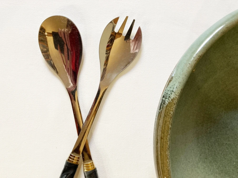 Couverts De Service En Inox Et Bakélite, Guy Degrenne Couverts 7 Couverts De Service En Inox Et Bakélite, Guy Degrenne Couverts – Image 7