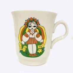 Joli Mug Vintage Flower Power Thé, Café Ou Petit Cacao