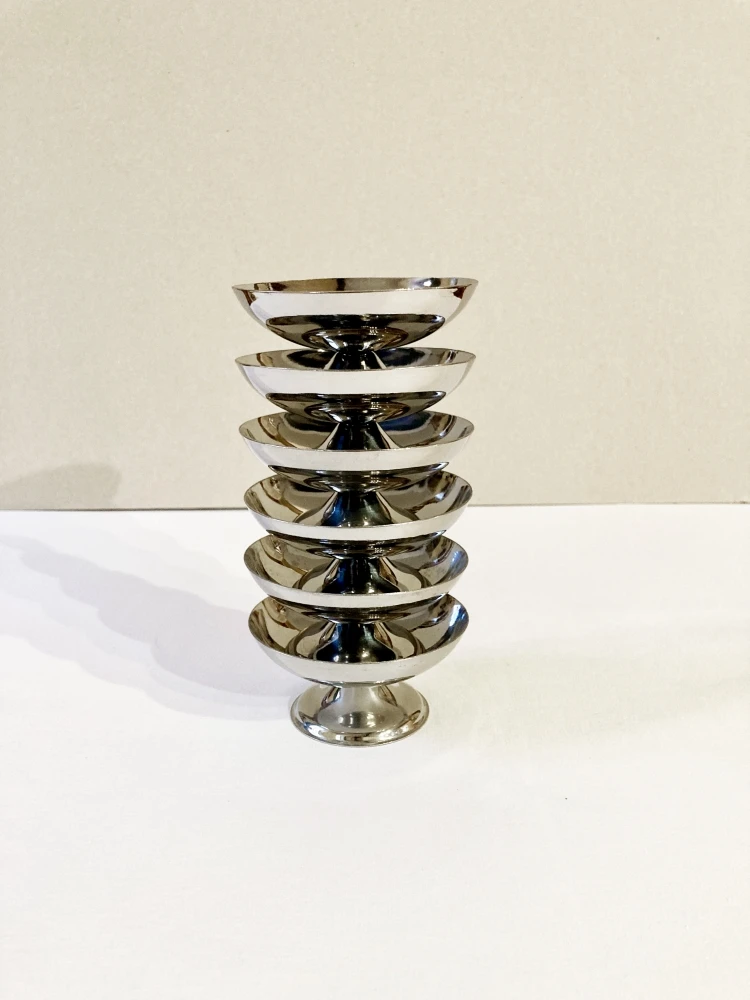 Coupes à Glace Guy Degrenne, Années 1970-1980 Plats, Saladiers Et Coupelles 4 Coupes à Glace Guy Degrenne, Années 1970-1980 Plats, Saladiers Et Coupelles – Image 4