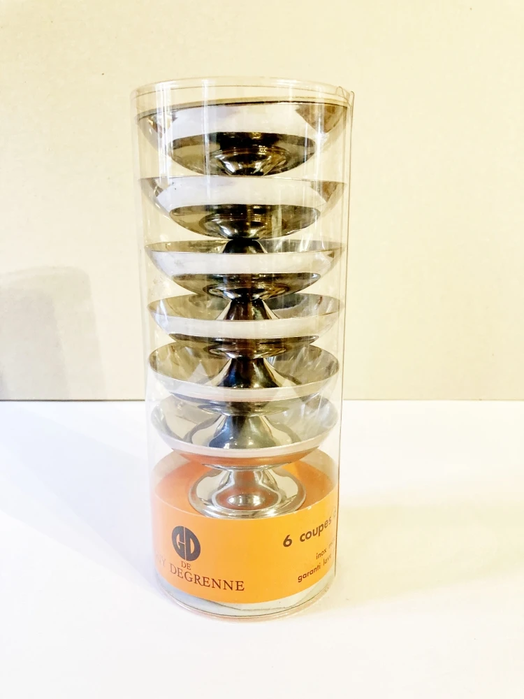 Coupes à Glace Guy Degrenne, Années 1970-1980 Plats, Saladiers Et Coupelles 8 Coupes à Glace Guy Degrenne, Années 1970-1980 Plats, Saladiers Et Coupelles – Image 8