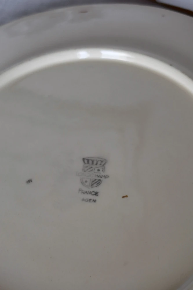 Plat De Service à Gâteau Vintage Faïence Longchamp Modèle Agen Plats, Saladiers Et Coupelles 6 Plat De Service à Gâteau Vintage Faïence Longchamp Modèle Agen Plats, Saladiers Et Coupelles – Image 6