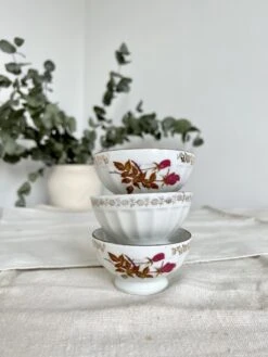 Trio De Petits Bols à Café Au Lait Vintage Porcelaine Blanche De Chauvigny Motif Fleuri Cottage Core Thé, Café Ou Petit Cacao -Cuisine Fournitures Soldes Boutique 1000x1000 img 5887 eoki3 1480828111
