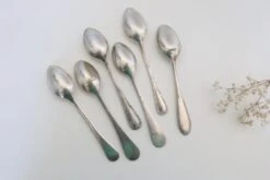 Set De 6 Petites Cuillères Dépareillées En Métal Argenté, Monogrammées, Vintage Couverts -Cuisine Fournitures Soldes Boutique 1000x1000 img 6505 lpxuo 1436540940