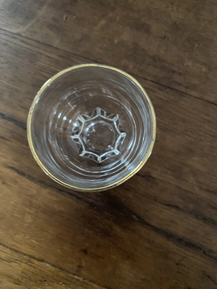 9 Verres Au Liseré Doré Vintage. Verres 6 9 Verres Au Liseré Doré Vintage. Verres – Image 6