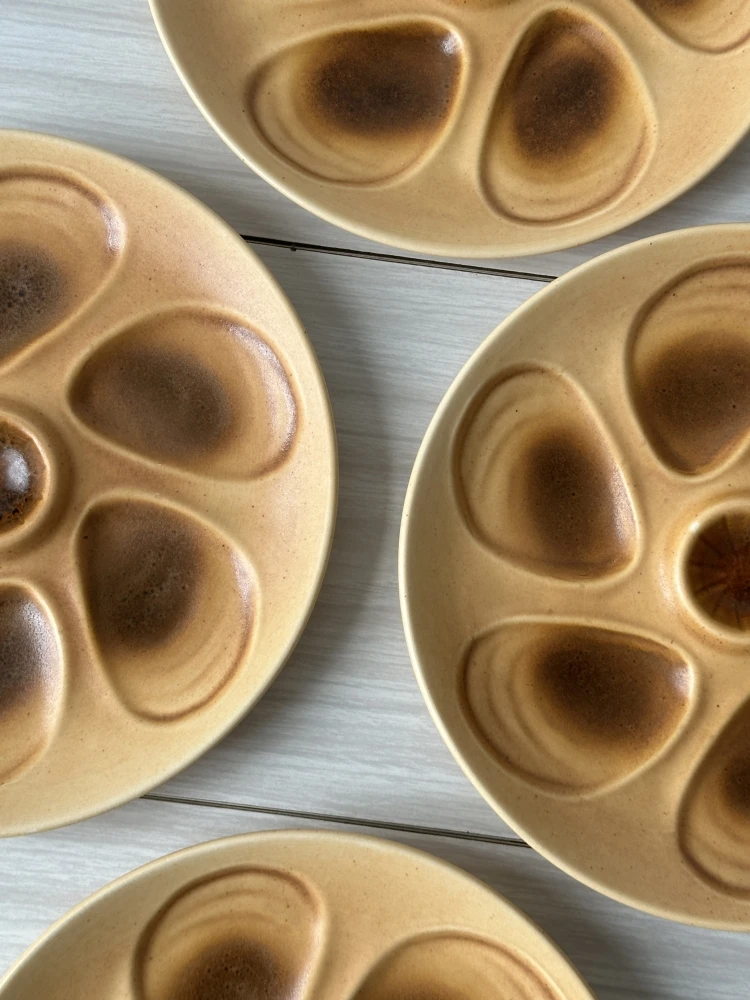 6 Assiettes à Huitres Salins France Assiettes 4 6 Assiettes à Huitres Salins France Assiettes – Image 4