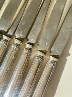 Couverts à Dessert En Argent Massif Couverts