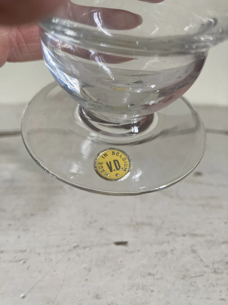 Lot De 10 Verres Verrerie Doyen Made In Belgium, Vintage, Gravés Verres 5 Lot De 10 Verres Verrerie Doyen Made In Belgium, Vintage, Gravés Verres – Image 5