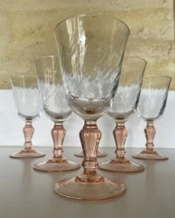 6 Verres à Pied à Eau Rosaline Luminarc Bicolores Verres