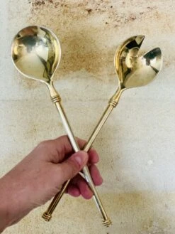 Paire De Cuillères De Service E P Zing Italy Couverts