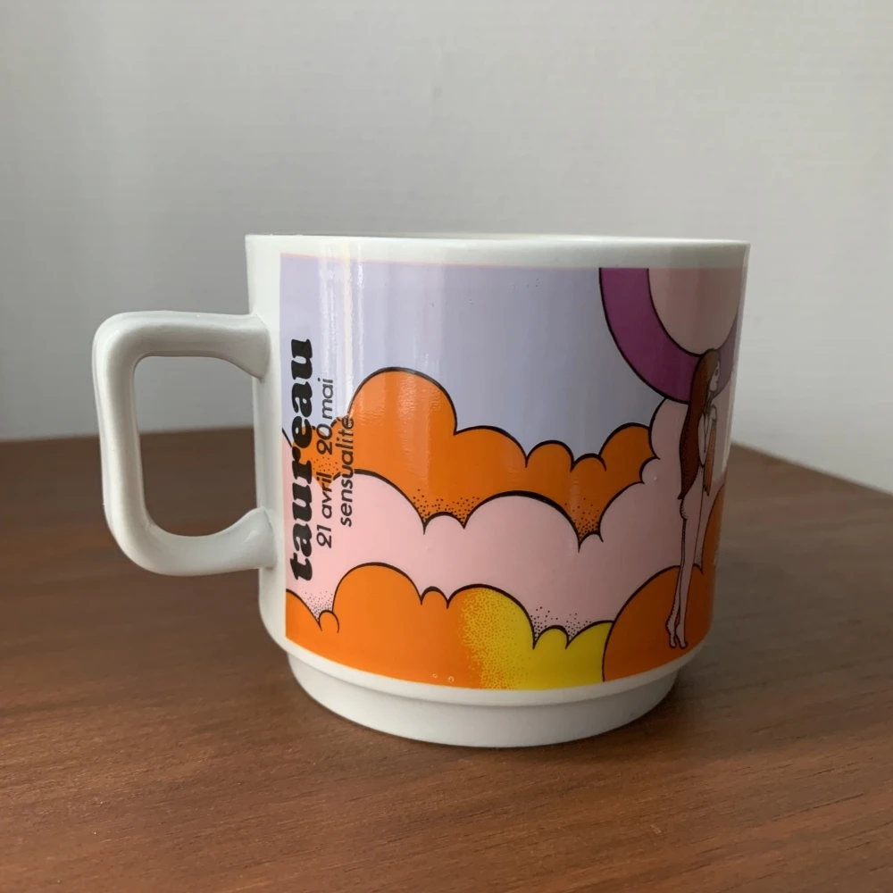 *RARE* Tasse Vintage Du Zodiaque "Taureau" Thé, Café Ou Petit Cacao 5 *RARE* Tasse Vintage Du Zodiaque "Taureau" Thé, Café Ou Petit Cacao – Image 5
