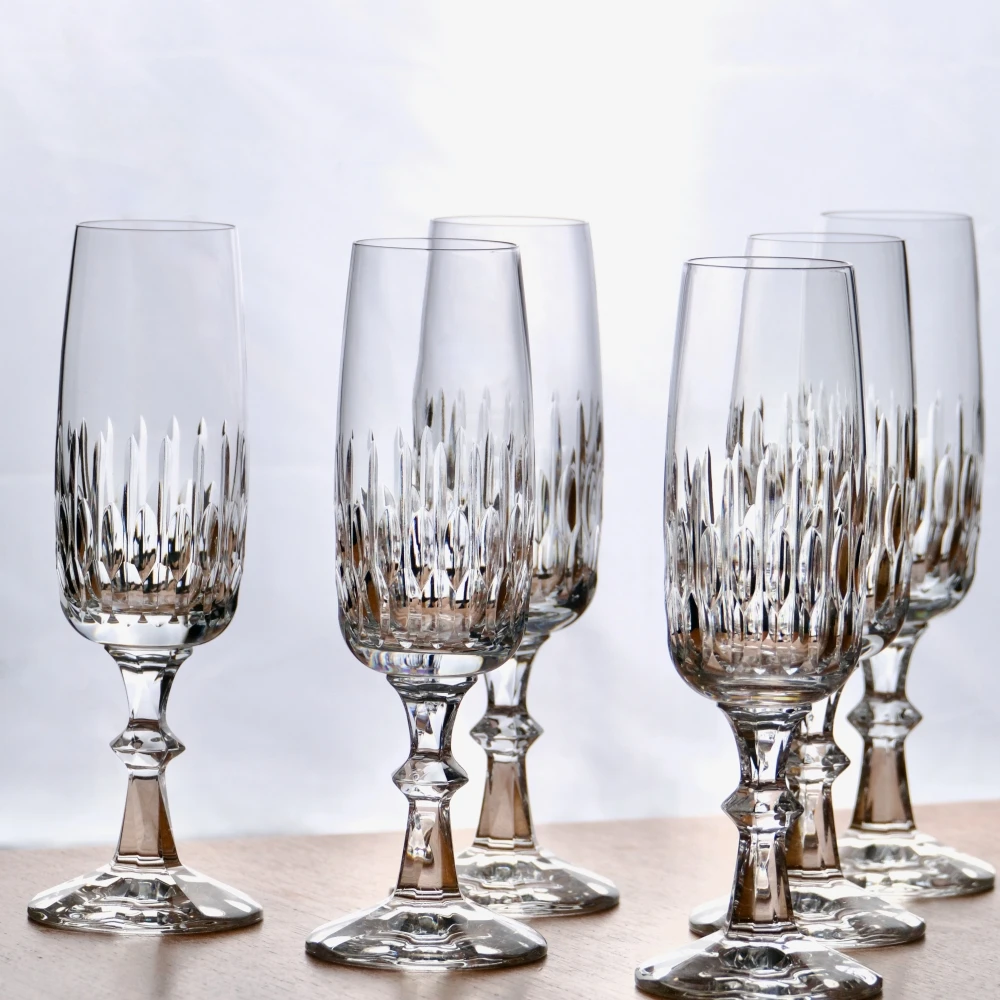 Flûtes à Champagne En Cristal Schott Zwiesel "Tango" Verres 5 Flûtes à Champagne En Cristal Schott Zwiesel "Tango" Verres – Image 5
