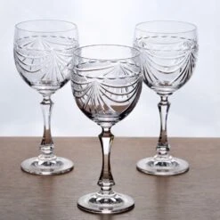Verres Anciens En Cristal De Lorraine Modèle "Gérard" Verres