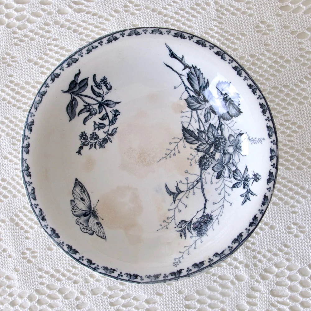 Compotier Terre De Fer Sarreguemines Carmen Plats, Saladiers Et Coupelles 8 Compotier Terre De Fer Sarreguemines Carmen Plats, Saladiers Et Coupelles – Image 8