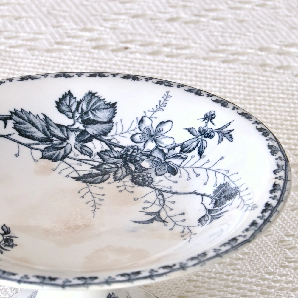 Compotier Terre De Fer Sarreguemines Carmen Plats, Saladiers Et Coupelles 9 Compotier Terre De Fer Sarreguemines Carmen Plats, Saladiers Et Coupelles – Image 9